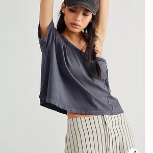 Free People We the Free Aubrey tee one shoulder
